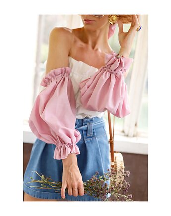 Rękawki bufki bawełniane, Celina Parysów