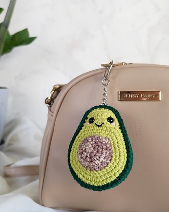 Brelok awokado, Brelok do kluczy, Brelok dla dziecka, EcoToysByNastya