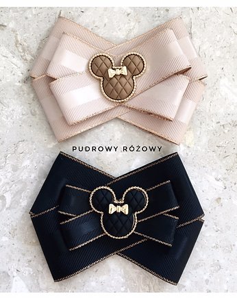 Beżowa Brosza MICKEY  Hit! 1szt, Pudrowy Różowy