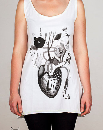 Tunika damska z Sercem anatomicznym roz. M/L, Friedman Jewelry