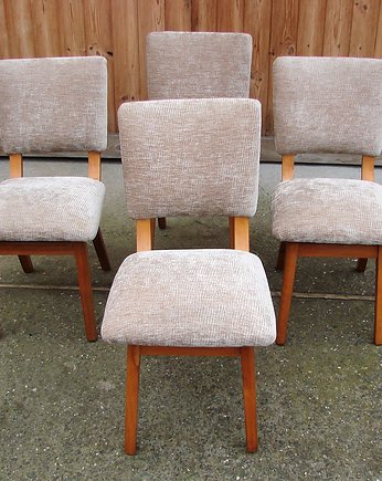 Komplet 4 krzeseł, Dania lata 60, Relikt design