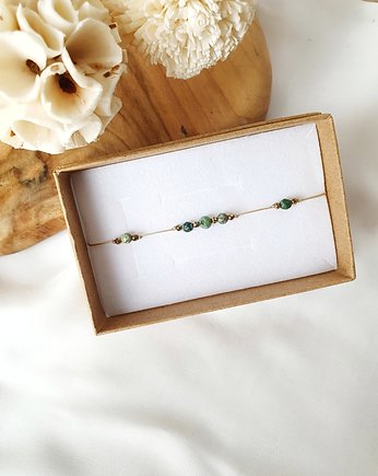 Bransoletka z turkusem, LEI handmade 