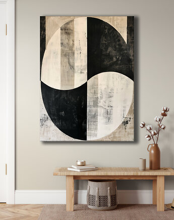 Geometria natury - Obraz na płótnie - Druk Blejtrama, Minimalizm, Loft #130, Black Sapphire Art