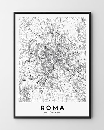 Plakat Rzym mapa, HOG STUDIO