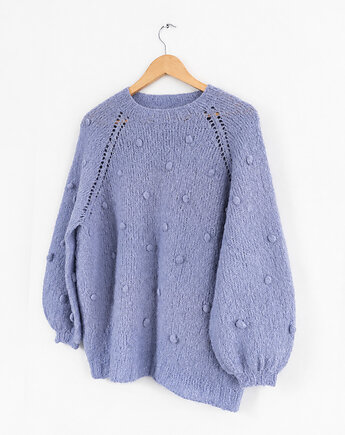 Sweter z bąbelkami, fluffyknitt