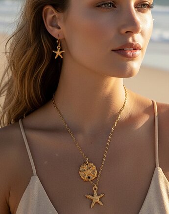 Komplet Naszyjnik i Kolczyki z Rozgwiazdą, TulipBIJOU