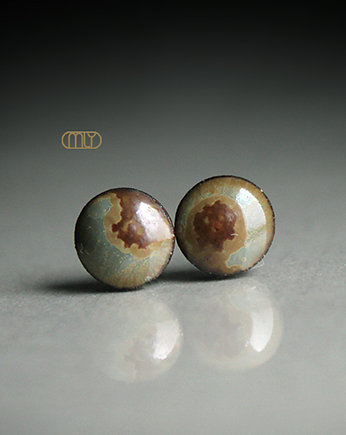 Kolczyki ceramiczne Mini Bagienne 6mm, Magda Łysiak