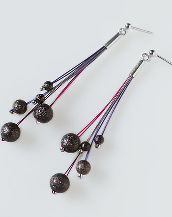 Kolczyki srebrne Ultra Violet, Mitsu
