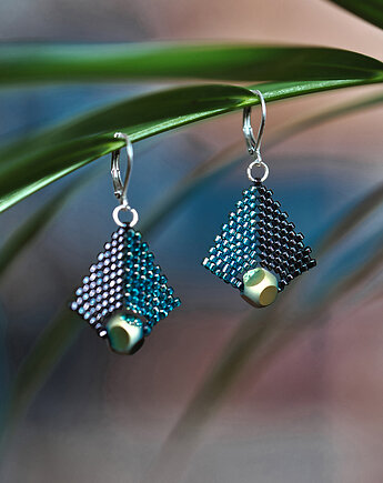 Geometryczne kolczyki wieczorowe , All My Jewelry