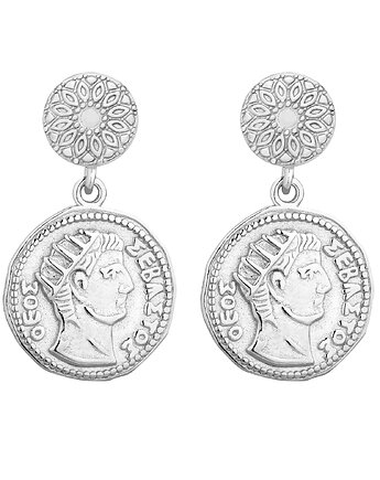 Srebrne kolczyki z monetami, SOTHO