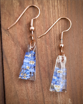Kolczyki z niezapominajkami, Figa handmade accessories