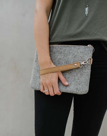 Marmollada - kopertówka filcowa szara + b, marmollada