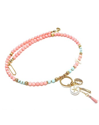 Sea collection - Koral pink /choker/ 14.06.25, KiKa pracownia