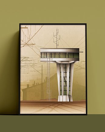 Plakat Nastawnia kolejowa, PKP Warszawa Wschodnia, Konrad Kunc