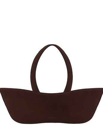 Torebka skórzana AMELIA - BROWN SUEDE, JO MAXX