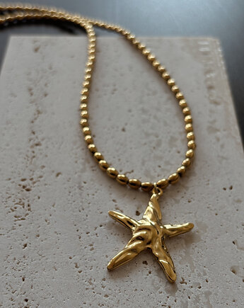Naszyjnik hematyt i rozgwiazda, Chmolowska Jewellery