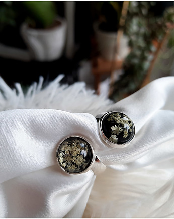 Pierścionek z zatopioną dziką marchwią, 2, Figa handmade accessories