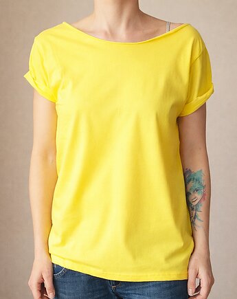 Żółty oversize bez nadruku, ONE MUG A DAY