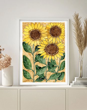 Słoneczniki. Plakat, Malgorzata Domanska