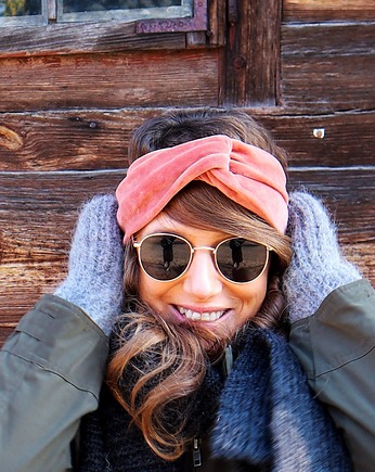 Papaya Velvet Turban - Opaska, Girlsband