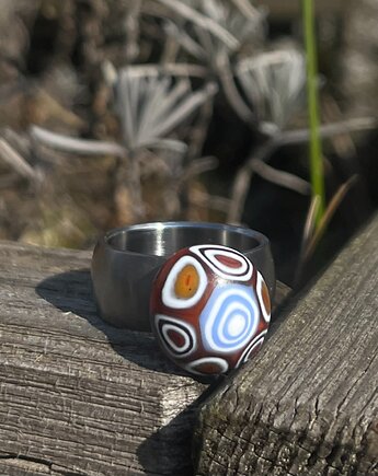 Pierścionek z wymiennym oczkiem z kolekcji funky, funkyandchic