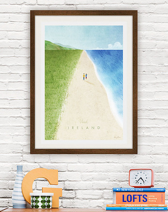 Irlandia - vintage plakat 50x70 cm, minimalmill