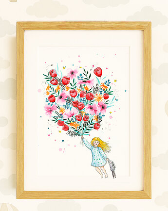 Wiosenny bukiet, A4, JUST ILUST Justyna Małczak