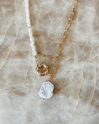 Naszyjnik damski Perły i łańcuszek, Chmolowska Jewellery