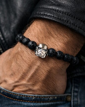 Bransoletka męska SZTURMOWIEC-lawa, ISSI Jewelry