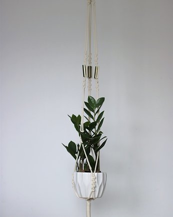 Kwietnik wiszący MAKRAMA No26 ECRU, SBN Design