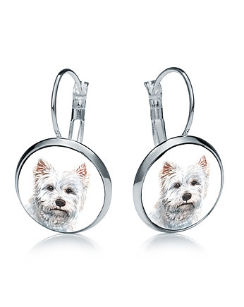 Kolczyki wiszące WEST HIGHLAND WHITE TERRIER, laluv