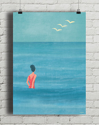 Plakat - Lato nad morzem, minimalmill