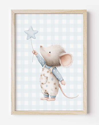 Plakat Na Ścianę Dla Dzieci Pastelowa myszka nr. 14, Dekoracjan