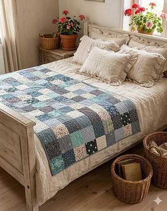 Narzuta patchworkowa Florall 154x218 cm, Dom Artystyczny