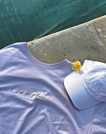 Koszulka BOXY organic Club de Plaisir liliowa, HARP TEAM