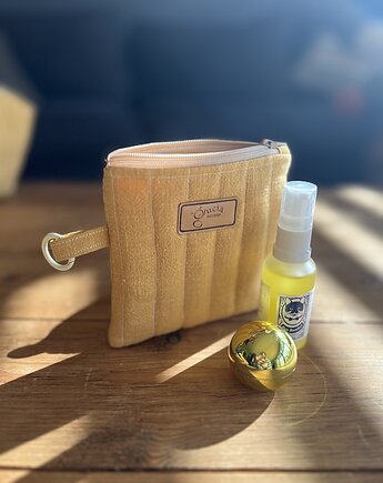 Mini kosmetyczka - zgaszony róż, gucialoveskids