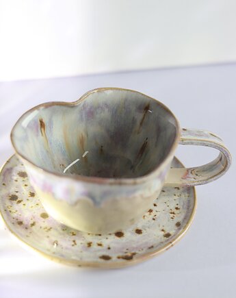 Kubek Ceramiczny Serce w Kolorze Unicorn, Księżycowa bijoux