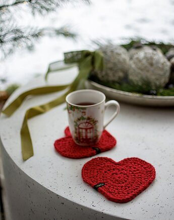 Serduszko pod kubek, Margo pracownia szydełkowa