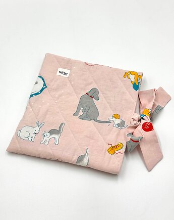Otulacz na książkę Zwierzątka, wu handmade