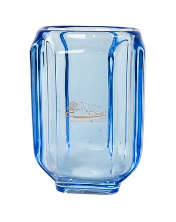 Wazon szklany niebieski, duński design, lata 60, produkcja: Dania, Przetwory design