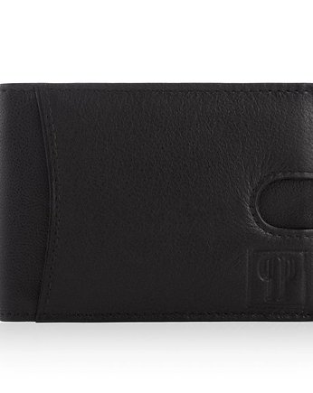 Klasyczny portfel męski skórzany z etui na karty T-46-BL, Paolo Peruzzi