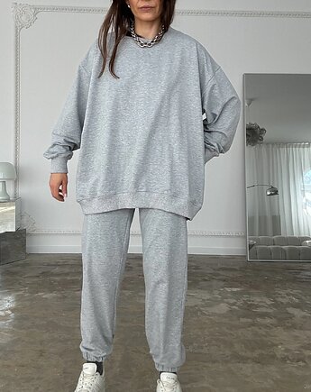 Bawełniana bluza Flow light grey, Patchouli