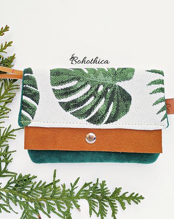 Portfel Mini Botaniczny - Monstera, Bohothica