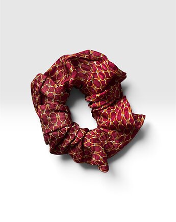Jedwabna gumka scrunchie z upcyclingu, Lush from trash