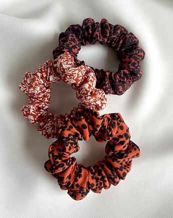 Zestaw 3 scrunchies do włosów - Judy, Roxi & Stella, Volie Line