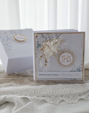 Kartka na Pierwszą Komunię Świętą w formie księgi 3D, Osobiste Prezenty