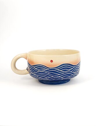 Chawan z uchem Zachód Słońca 330 ml