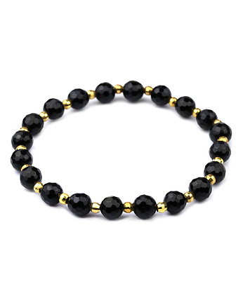 Bransoletka Turmalin Czarny złoto, Brazi Druse Jewelry