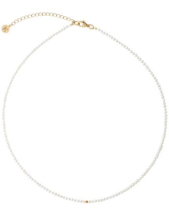 Naszyjnik z drobniuteńkich Pereł - złote hematyty, Kulka Bransoletki