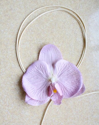 Choker różowa Orchidea, Flores Jewellery
